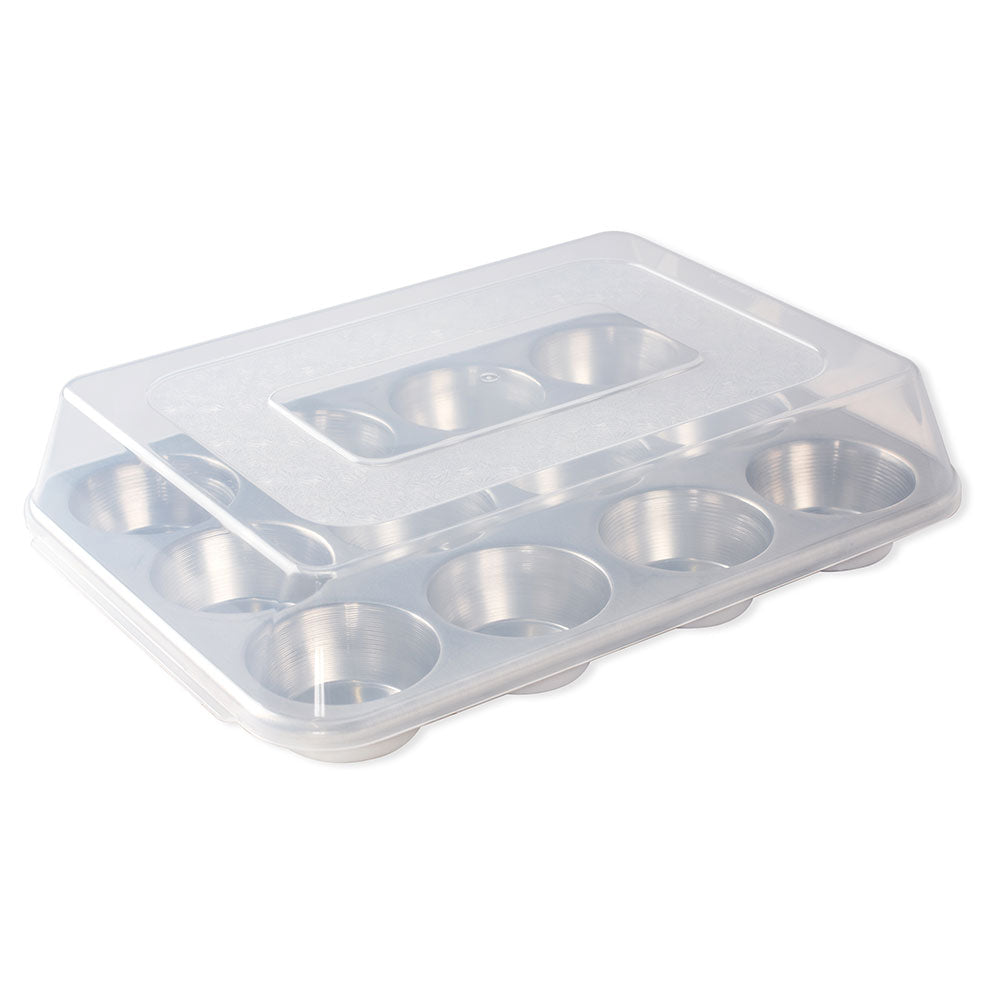 Nordic Ware Naturals 12-Cup Muffin Pan with Lid (34x25x8cm)