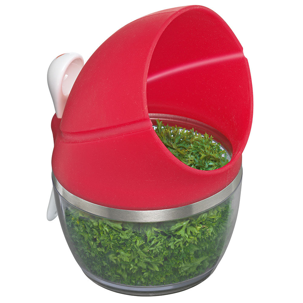 Pop Clear Savor Storage with Red Top