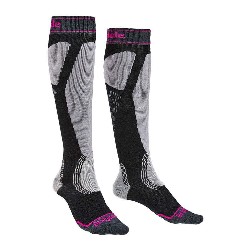 Ski Easy On Merino Performance Socks (Graphite/Purple)