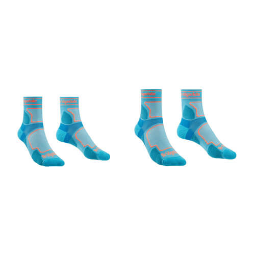 Women's Coolmax Sport 3/4 Socks (Blue)