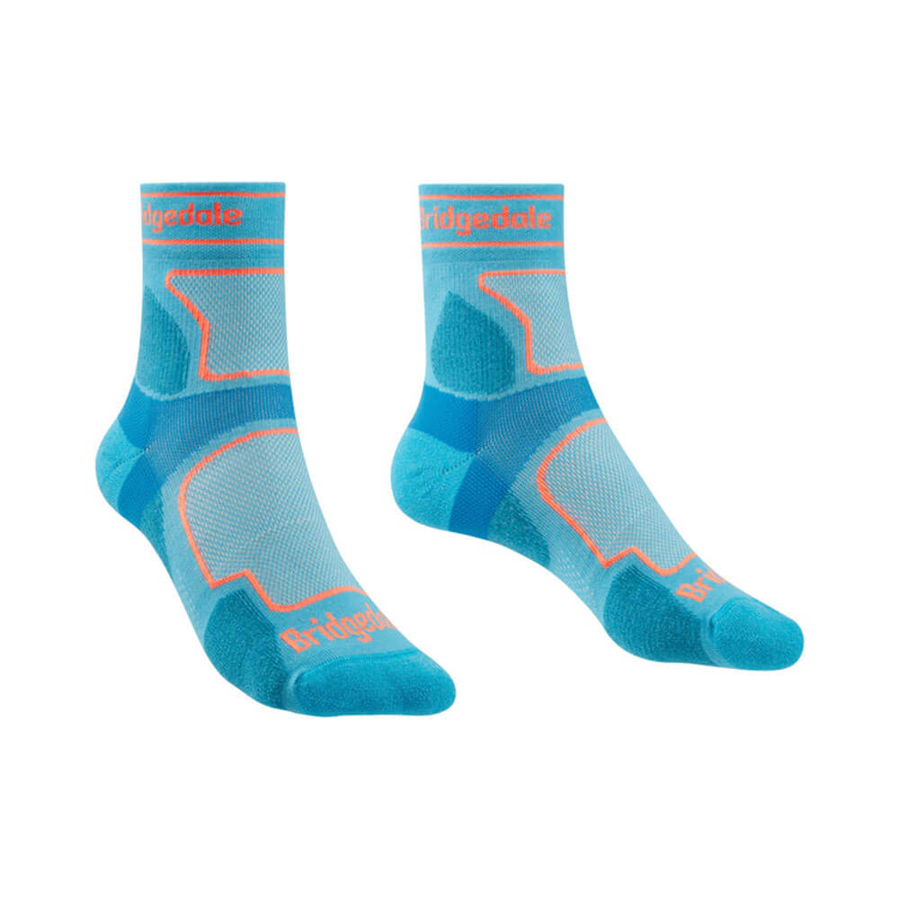  Damen Coolmax Sport 3/4 Socken (Blau)