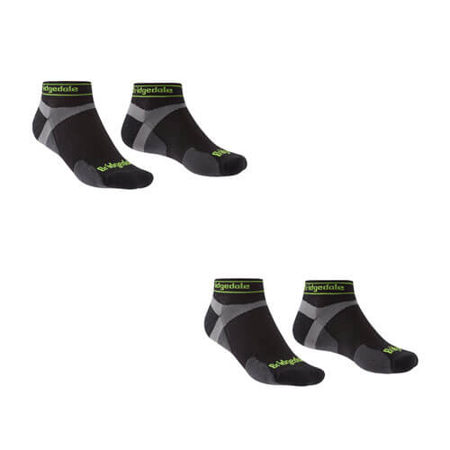 Men's Merino Sport Low Socks (Black)