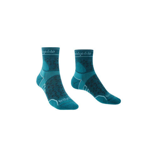 Women's Merino Sport 3/4 Socks (Teal)
