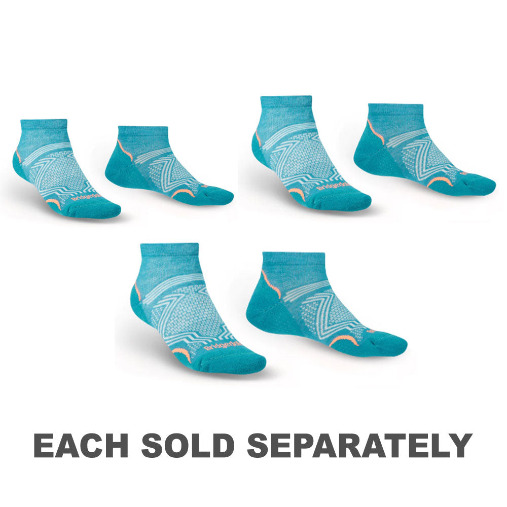 Low Cut Hike Ultralight T2 Coolmax-sokken voor dames (blauwgroen)