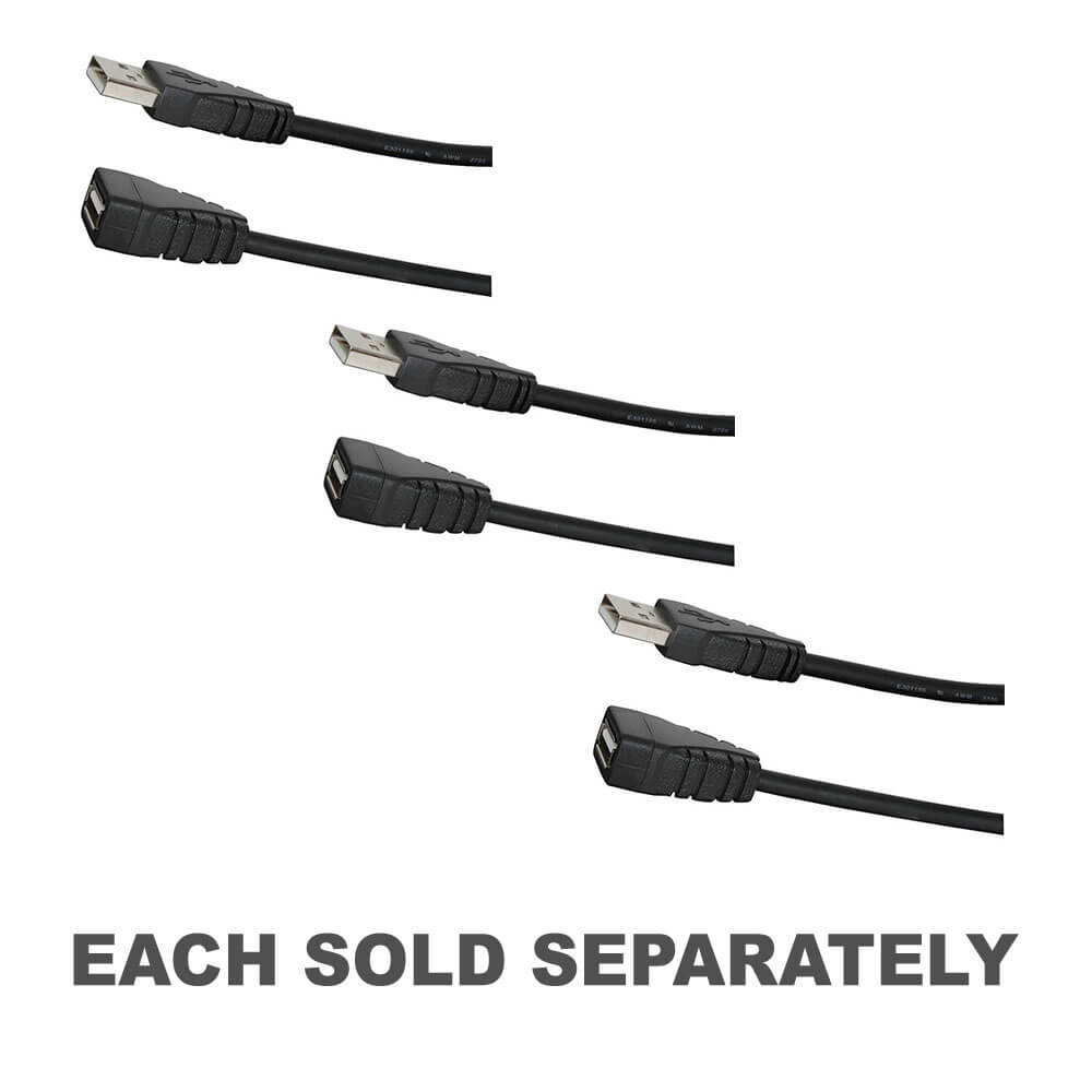 USB 2.0 Type-A Plug to Socket Cable 5pcs