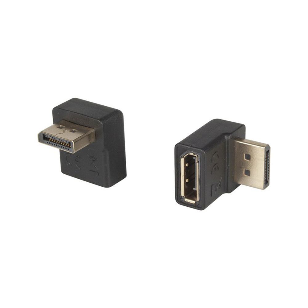 Rechte hoekstekker naar socket DisplayPort-adapter