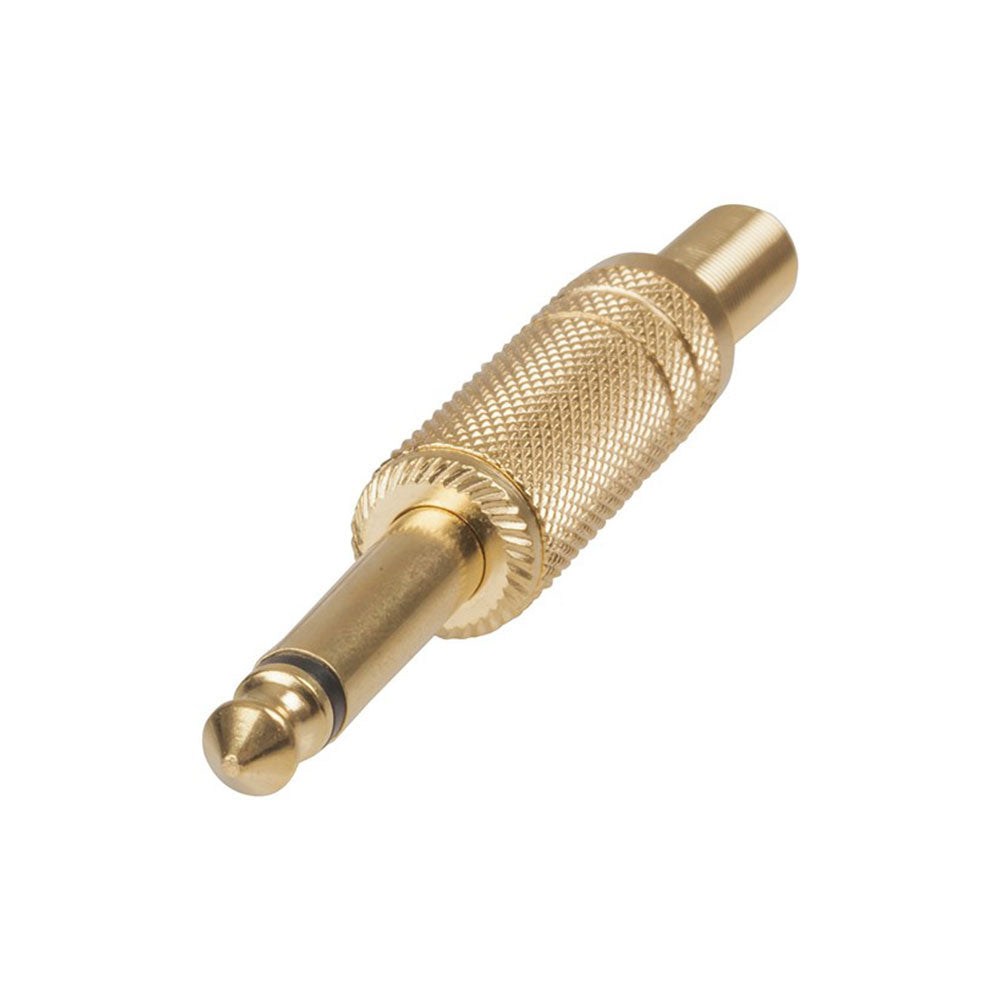 Mono Gold Metal Plug 6.5mm with Spring