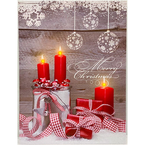 LED Lighted Art Christmas Canvas Painting