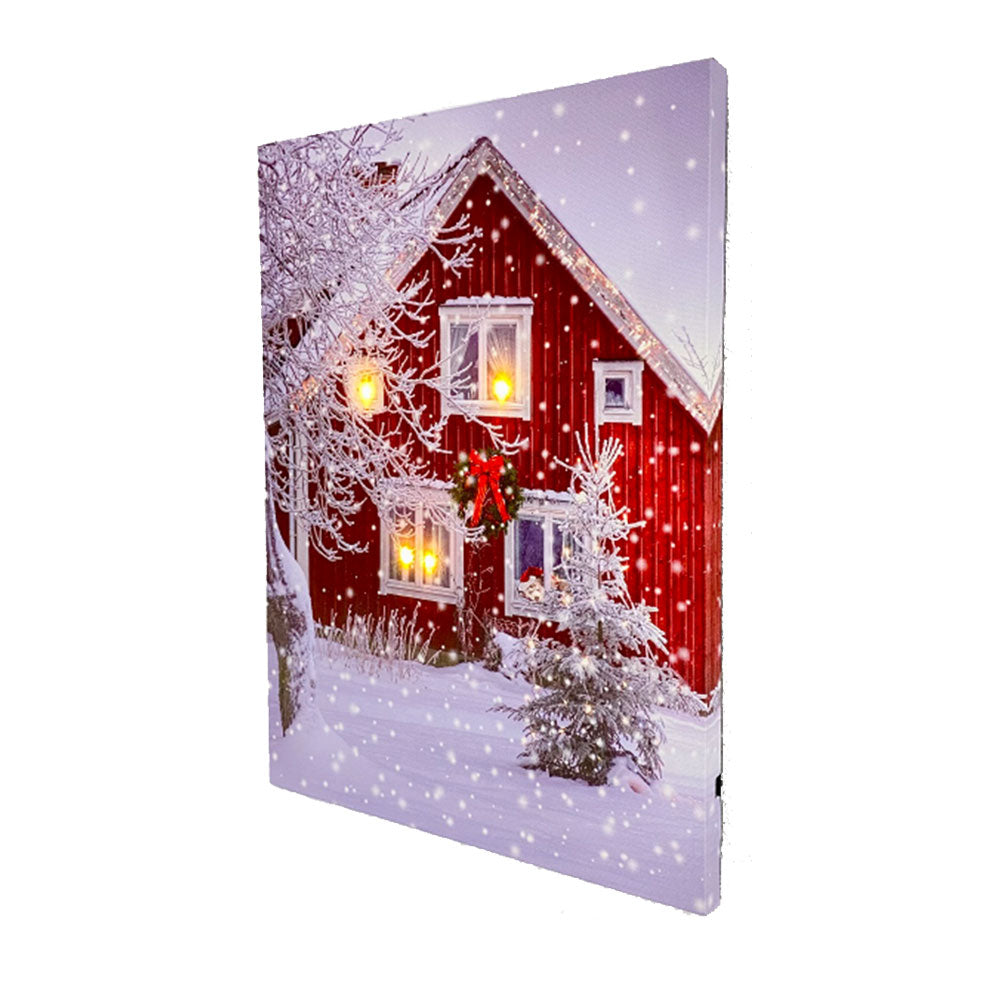 LED Lighted Art Christmas Canvas Painting