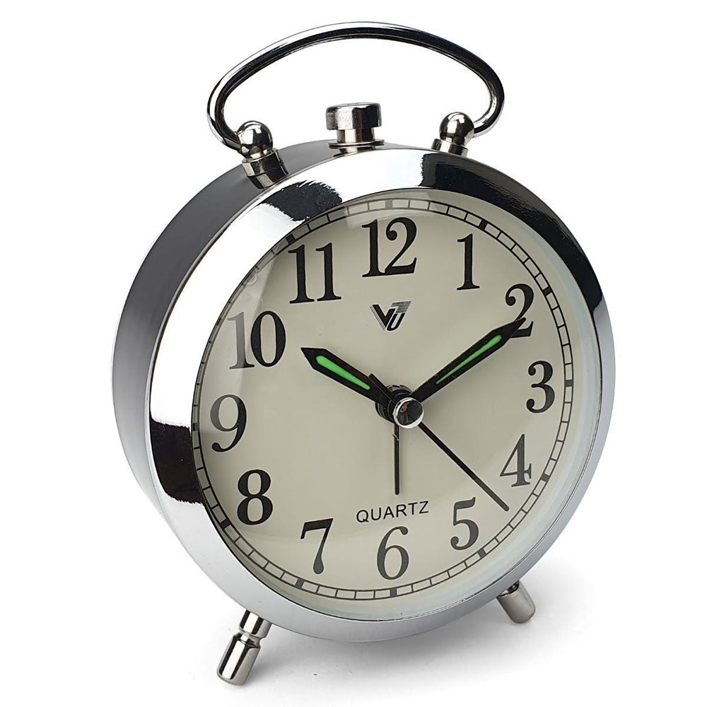 Round Metal Shinny Frame Alarm Clock