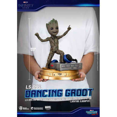 BK Life Size Infinity Saga Series Dancing King Groot Statue