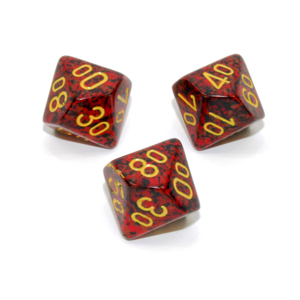 Chessex Tens 10 Dice Speckled Polyhedral