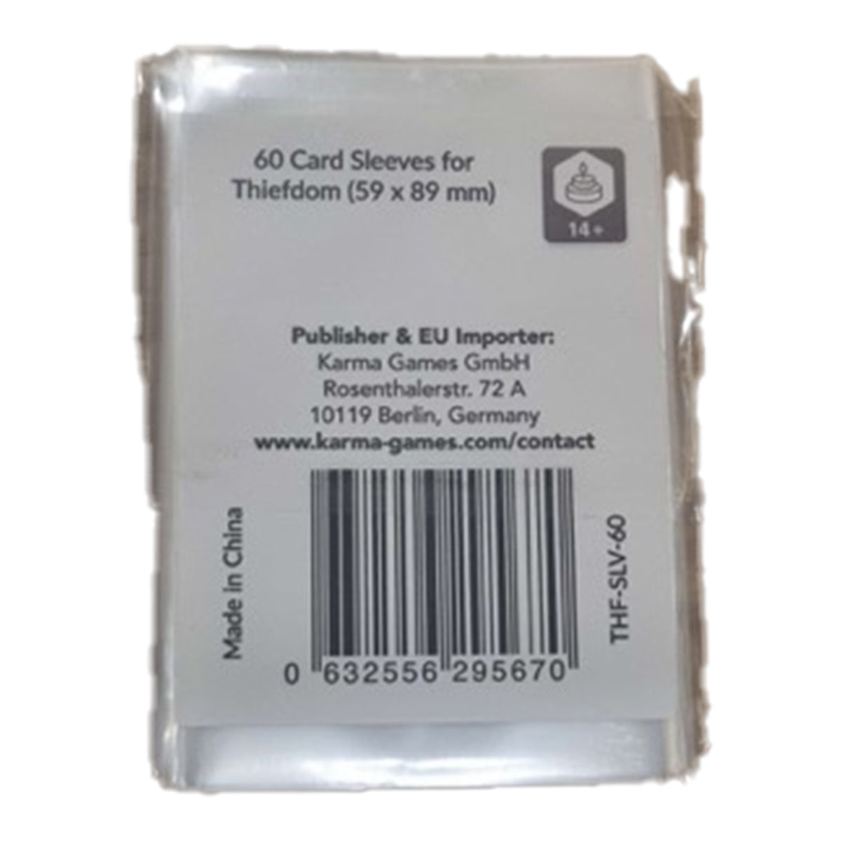 Thiefdom Card Sleeves (59x89mm) (Pack of 60)
