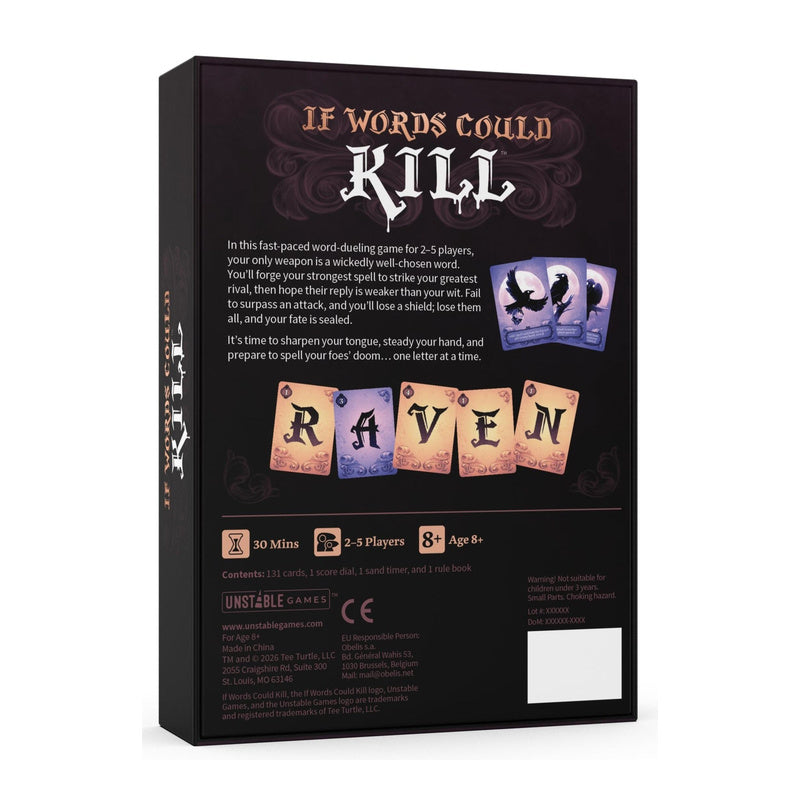 If Words Could Kill Party Card Game