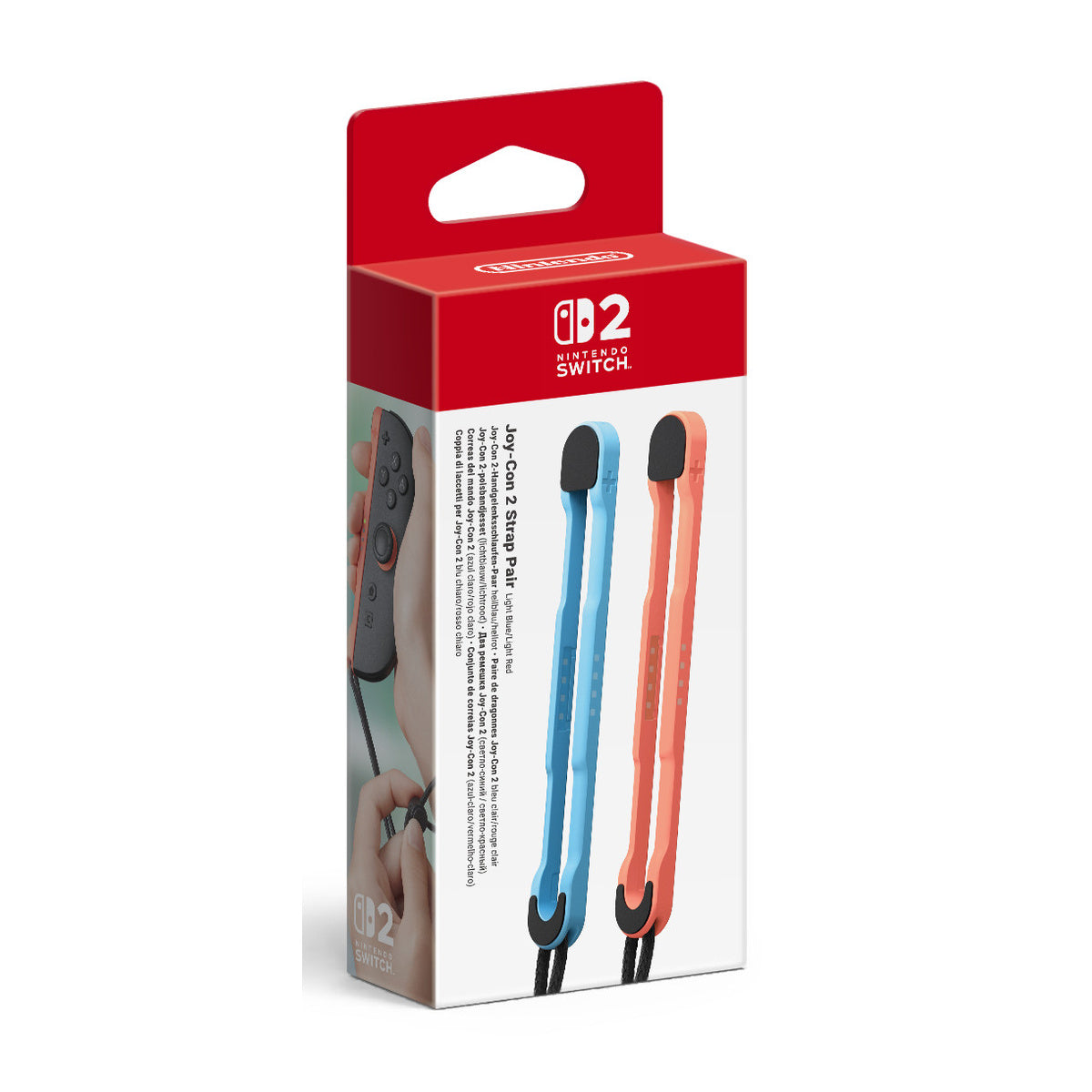 SW2 Joy-Con 2 Strap Pair (Light Blue/Light Red)