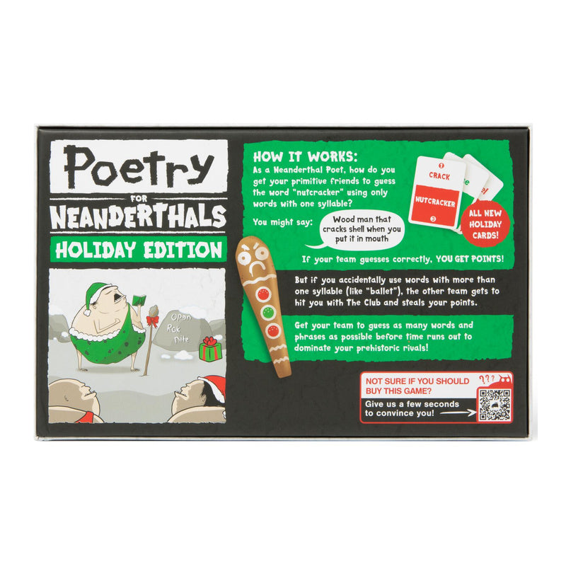 Poetry for Neanderthals Holiday Edition Party Card Game