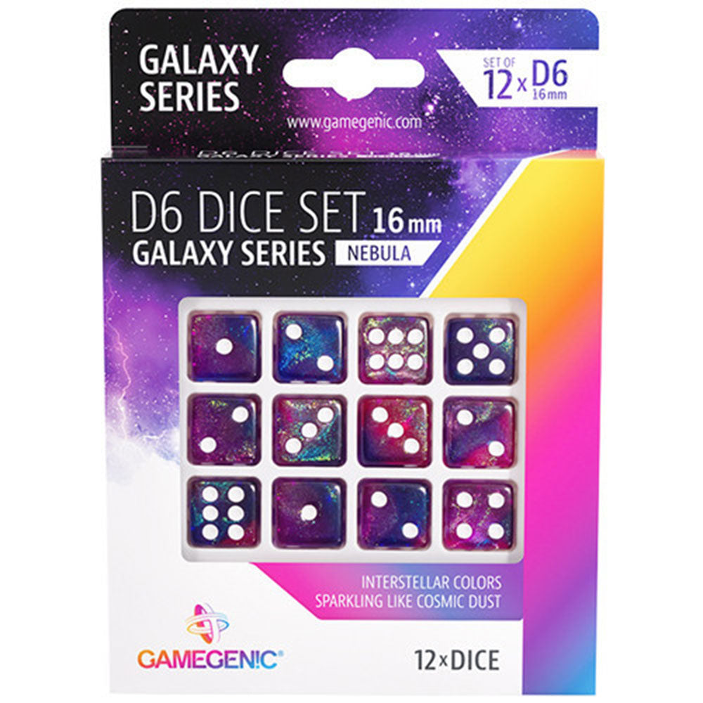  Gamegenic Galaxy Series D6 Würfelset 16mm (12 Stück)