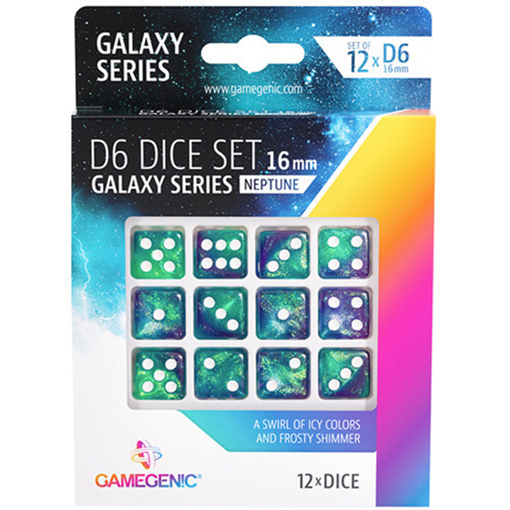 Gamegenic Galaxy Series D6 Dice Set 16mm (12pcs)