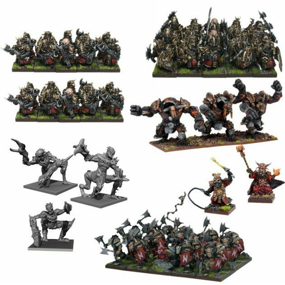 Kings of War Abyssal Dwarf Mega Army