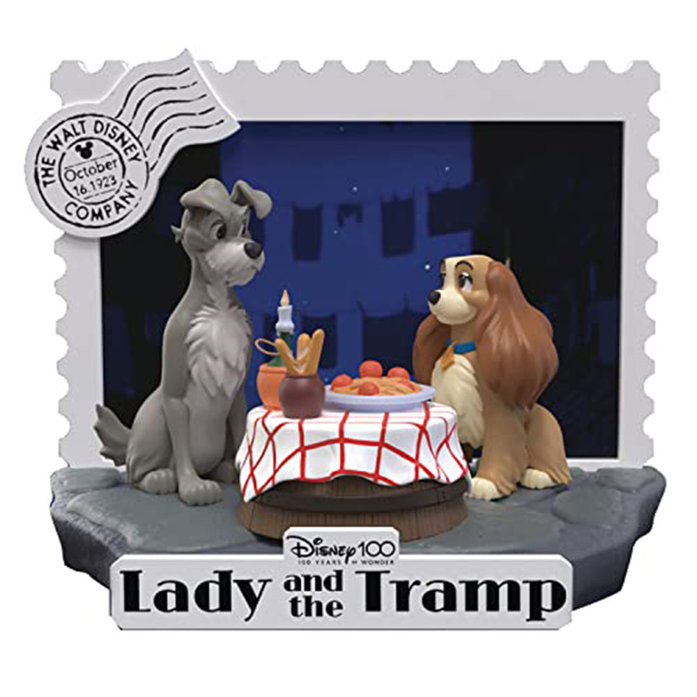 Beast Kingdom D Bühne Disney 100. Jahrestag Lady und der Tramp