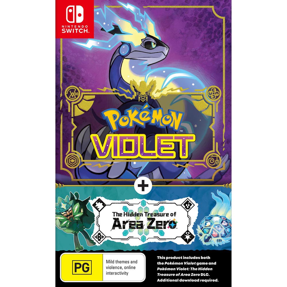 SWI Pokemon Violet + the Hidden Treasures of Area Zero Game