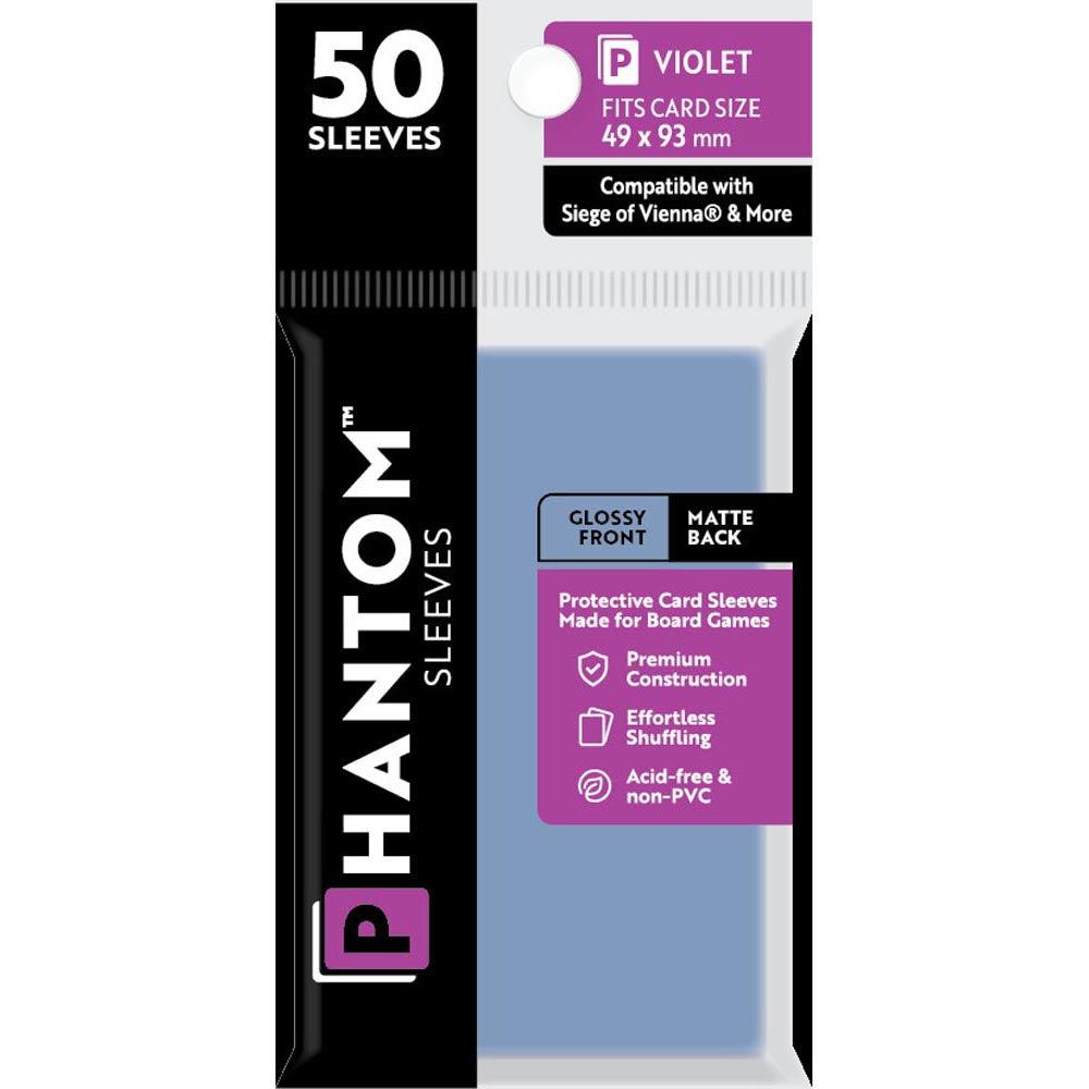 Violet Phantom Sleeves 50pcs (49x93mm)
