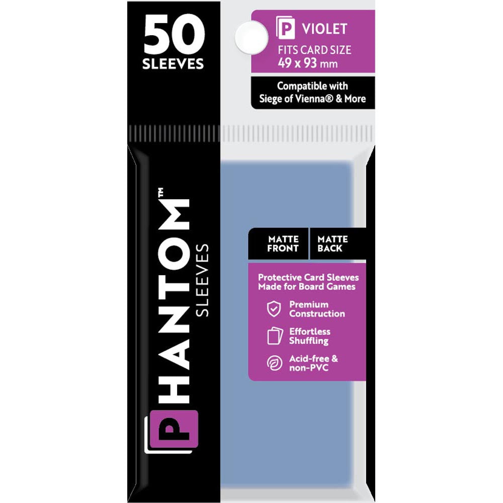 Violet Phantom Sleeves 50pcs (49x93mm)