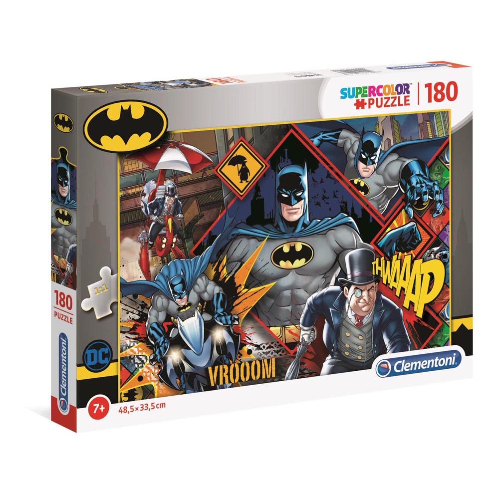Clementoni DC Batman and Penguin Supercolor Puzzle 180pcs