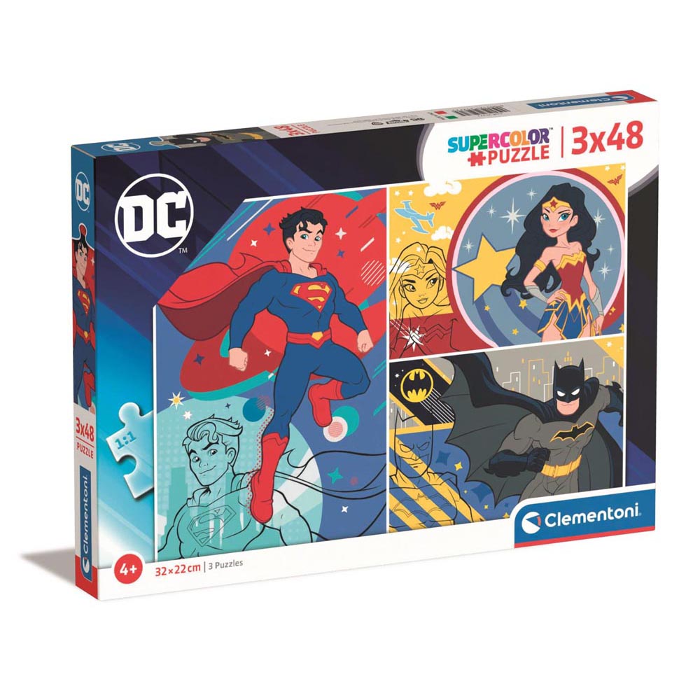 Clementoni DC Comics Justice League Puzzle 3x48pcs