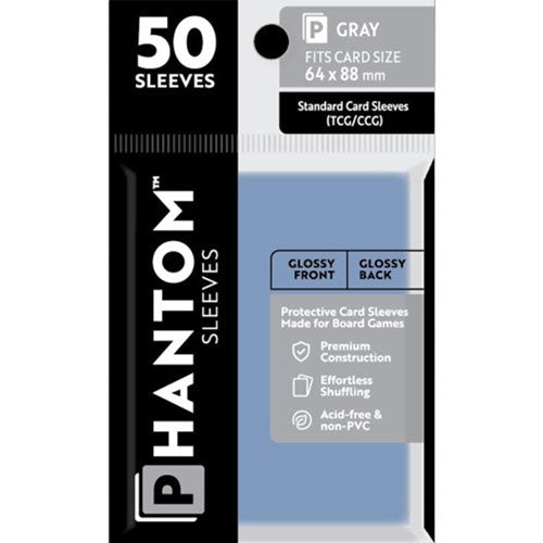 Gray Phantom Sleeves 50pcs (64x88mm)