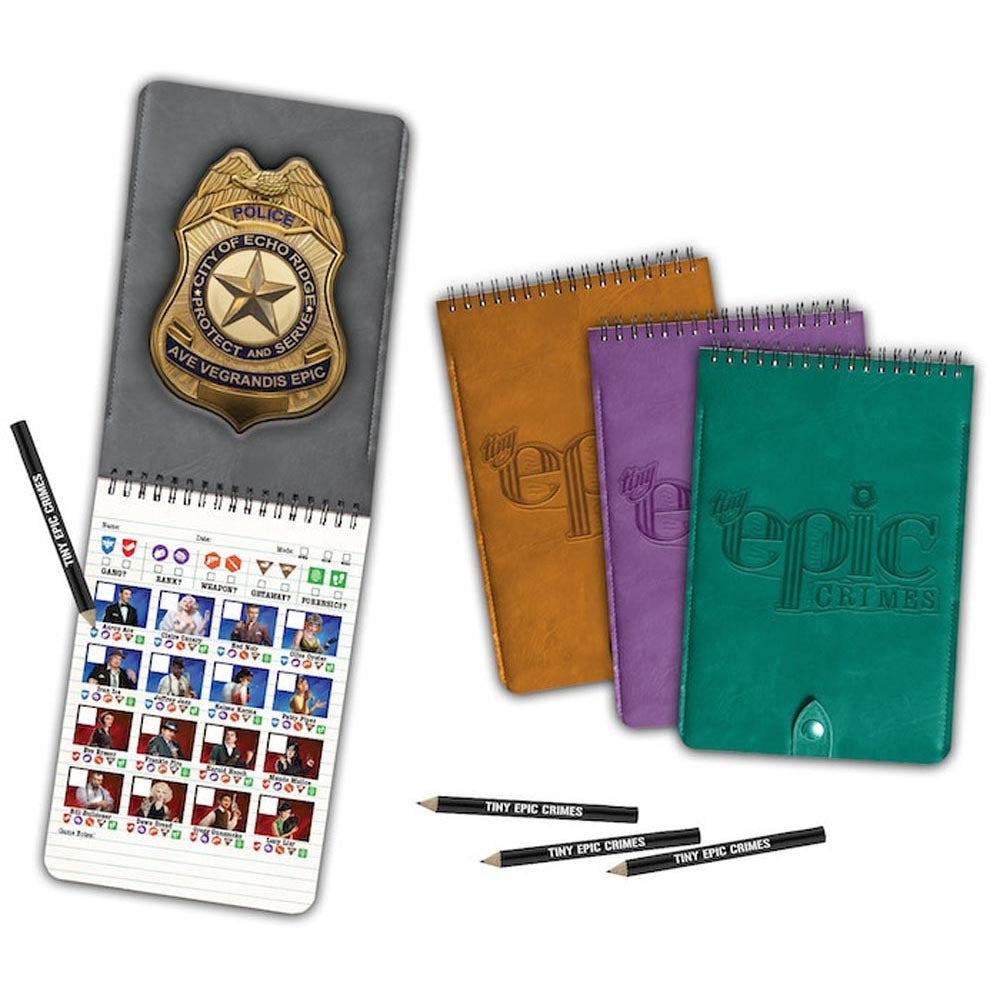 Tiny Epic Crimes 4 Pack Detective Notebooks Board Game