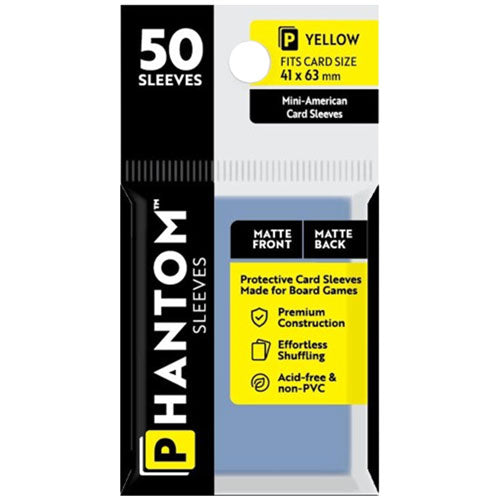 Yellow Phantom Sleeves 50pcs (41x63mm)