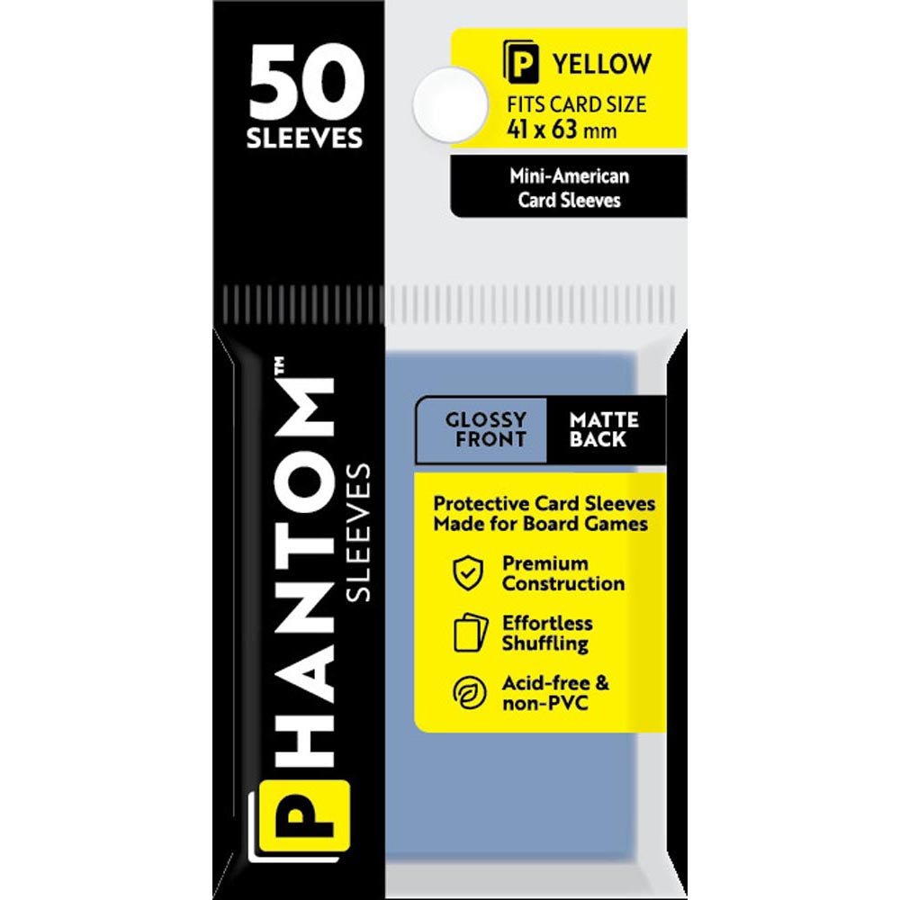 Yellow Phantom Sleeves 50pcs (41x63mm)