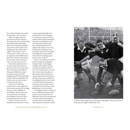 Immortals of New Zealand Rugby Book