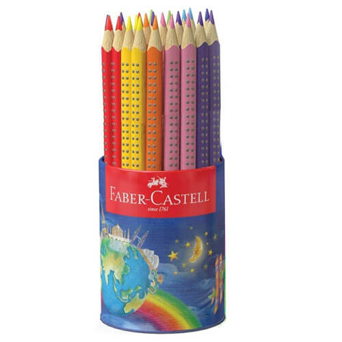 Faber-Castell Junior Triangular Coloured Pencil 50pk