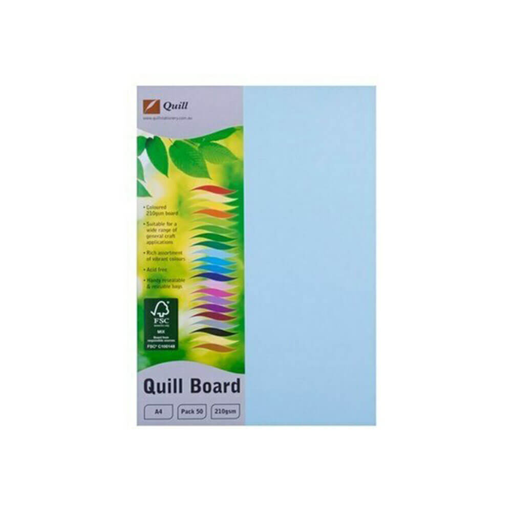 Quill Cardboard A4 (50pk)