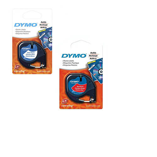 Dymo Letra-Tag Tape Label Plastic