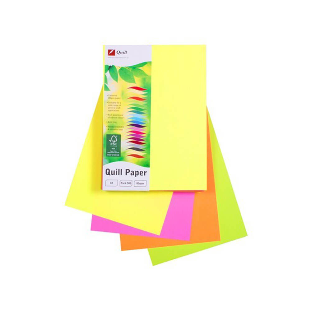 Quill Copy Paper A4 (500pk) Assorted