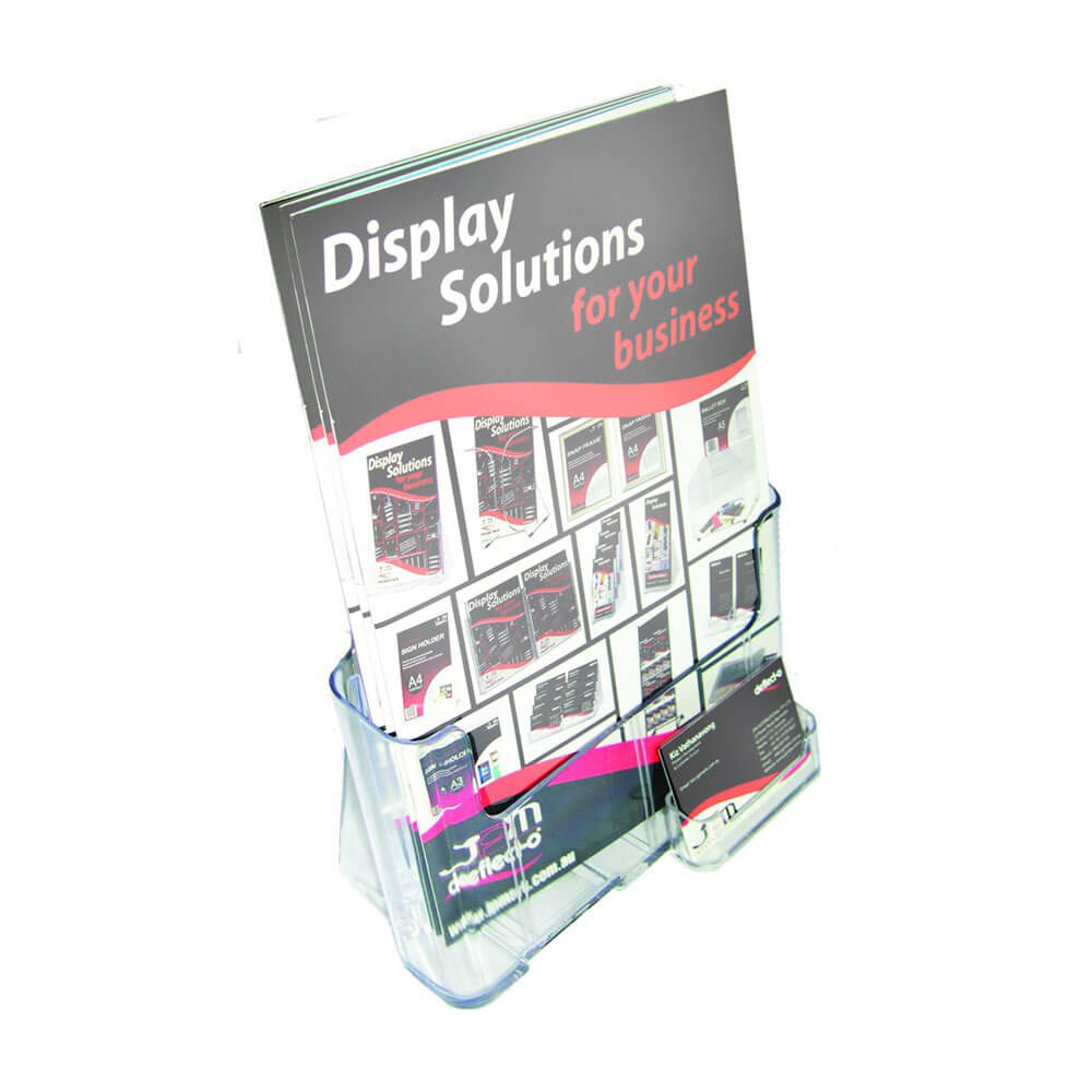  Deflecto-Broschüre mit Visitenkartenhalter