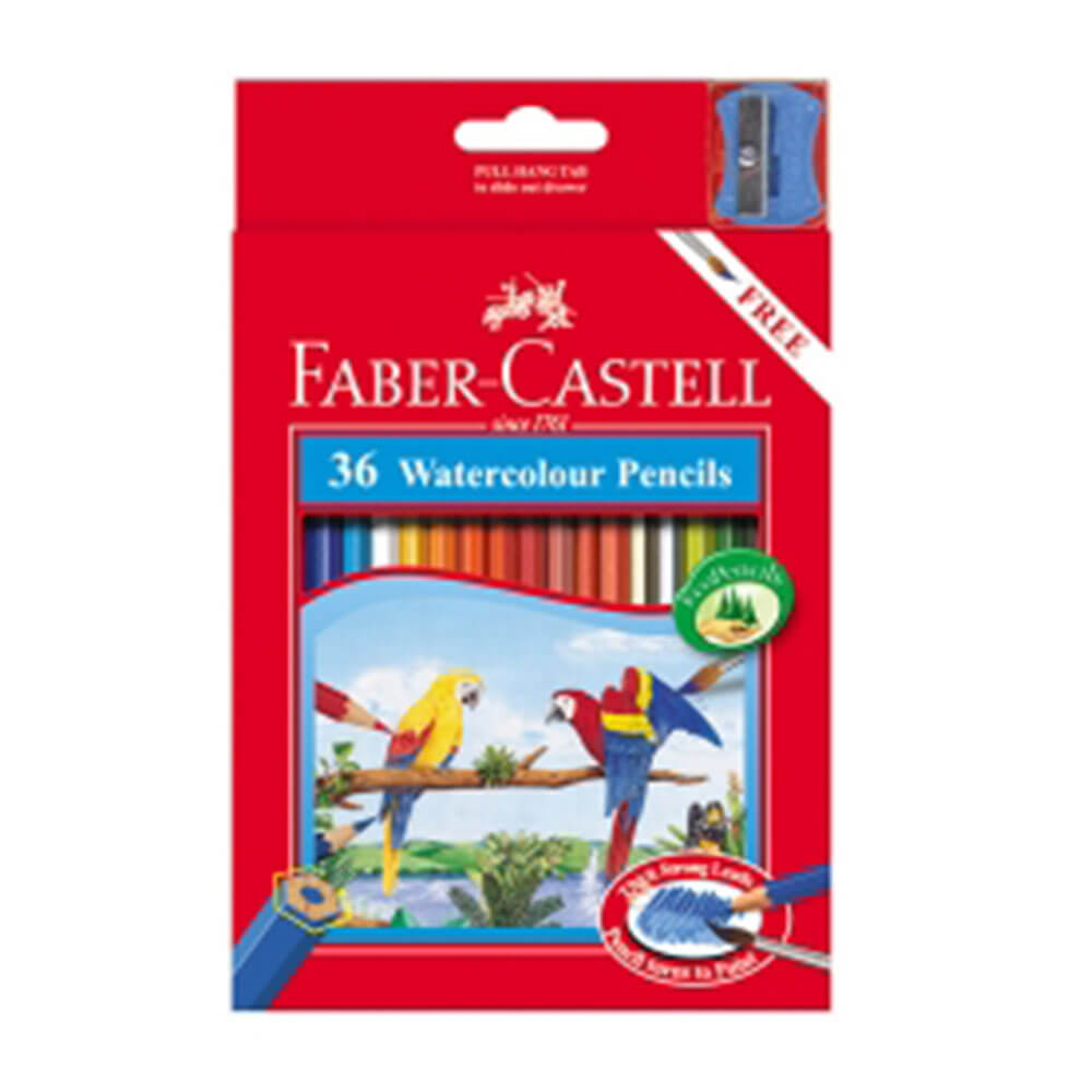 Farbige Aquarellstifte von Faber-Castell