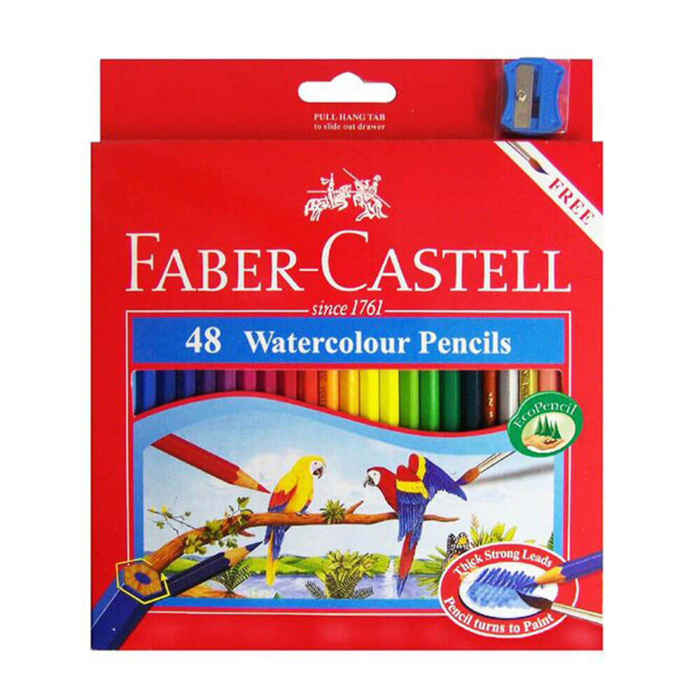 Farbige Aquarellstifte von Faber-Castell