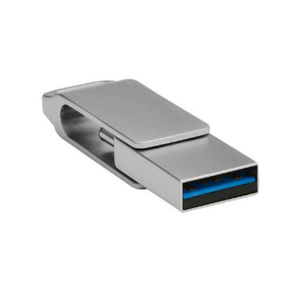  Shintaro USB-C und USB-A Pocket Disk Drive (Silber)