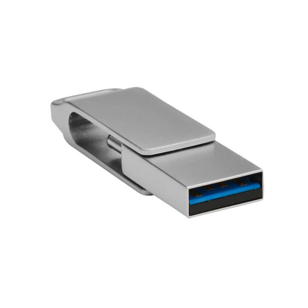 Shintaro USB-C and USB-A Pocket Disk Drive (Silver)