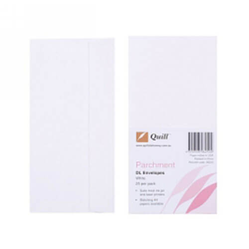 Quill Parchment Envelope DL (25pk)