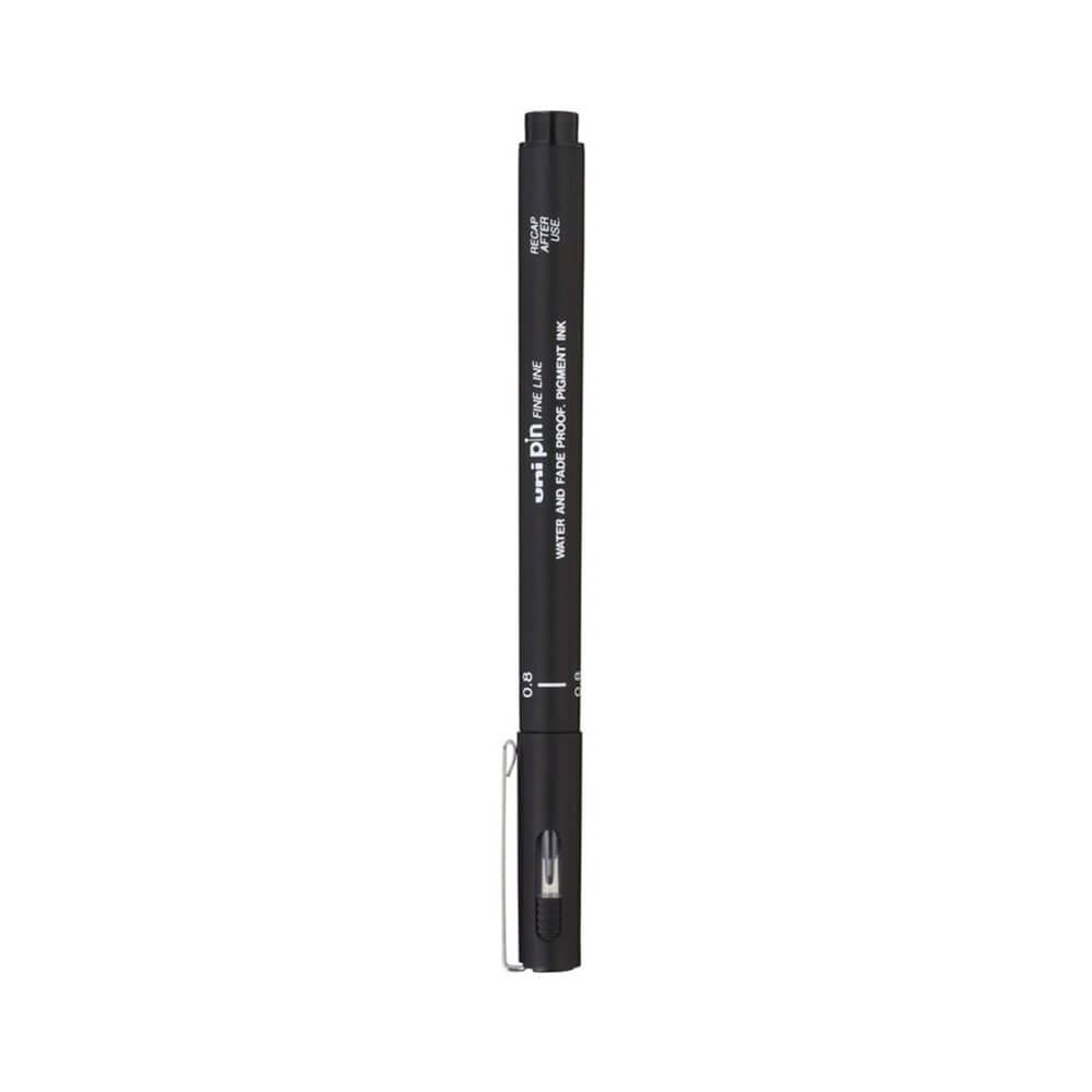 Uni-Ball Pin Fineliner-Stift, Schwarz (Brieftasche mit 3 Stück)