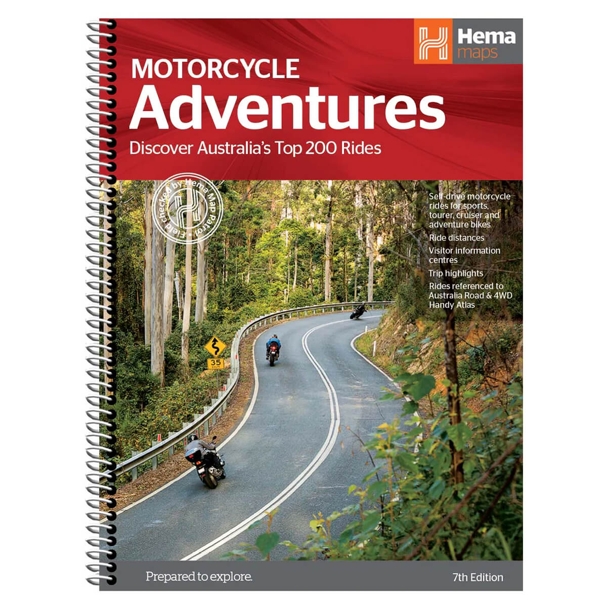  Hema Australian Motorcycle Atlas mit 200 Top-Fahrten