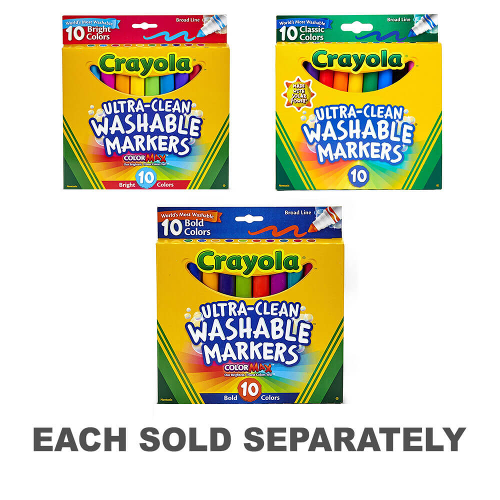 Crayola Washable Broadline Marker 10pk