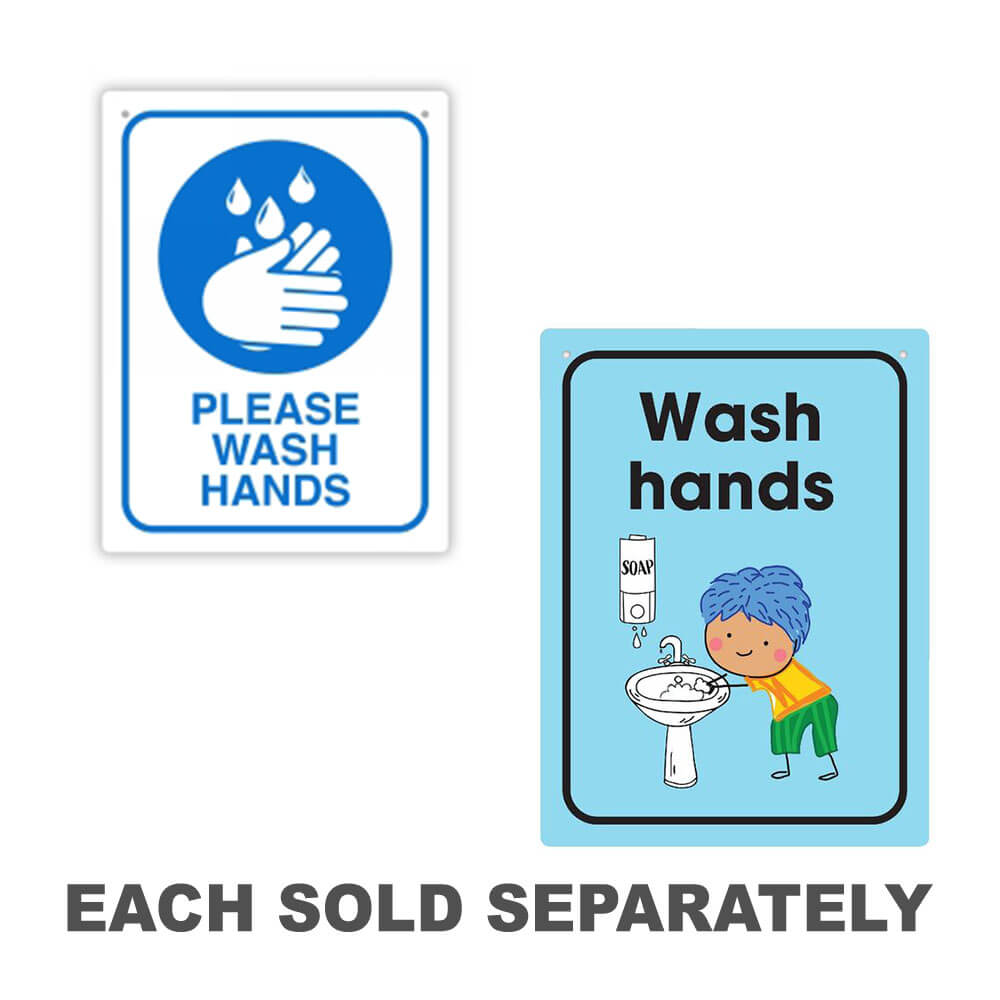 Durus Wash Hands Wall Sign (225x300mm)