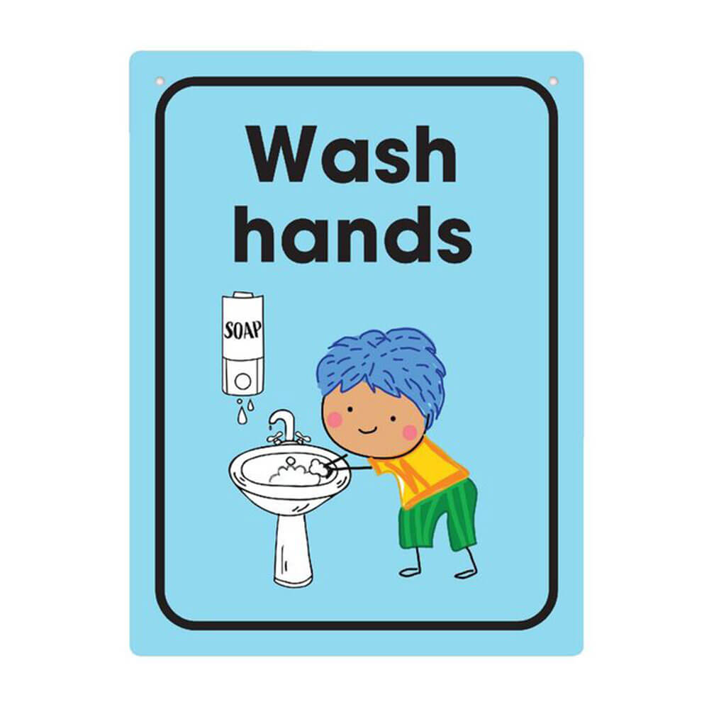 Durus Wash Hands Wandschild (225 x 300 mm)