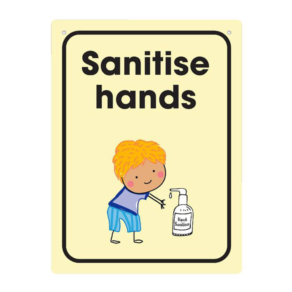 Durus Wandschild „Händedesinfektionsmittel verwenden“ (225 x 300 mm)